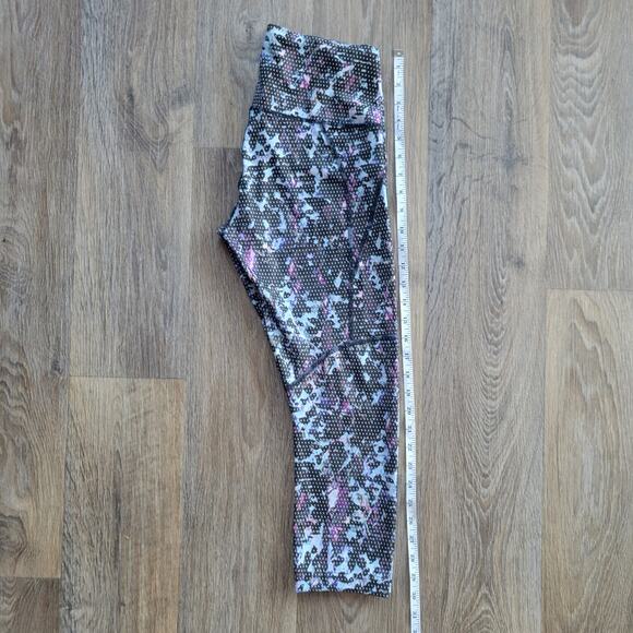 Lululemon All Sport Crop Floral Sport Tranquil Blue Multi Size 6 - Picture 7 of 8